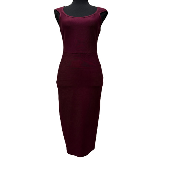 House of CB London "Anelle" Wine Red Bandage Dress - Size Large - New with Tags - Picture 8 of 16
